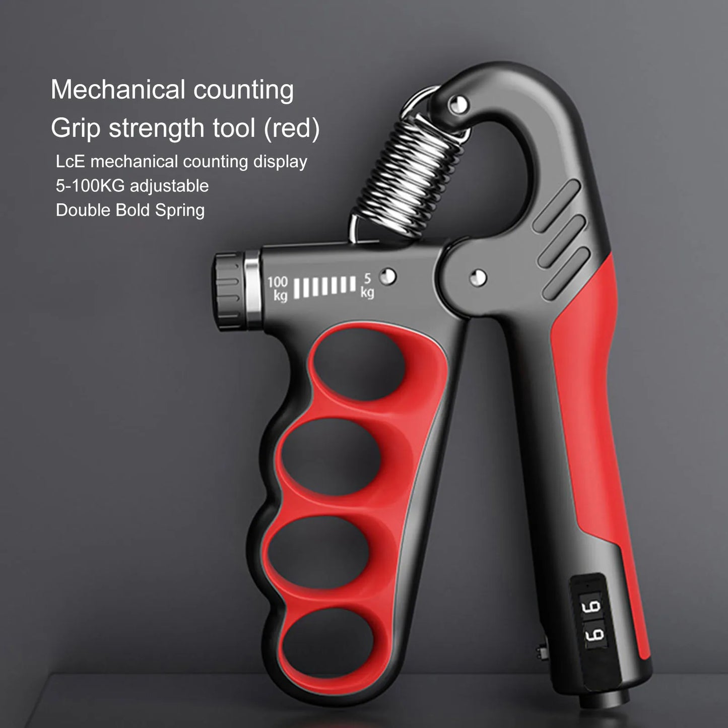 Compact Grip Strength Trainer with Rep Counter