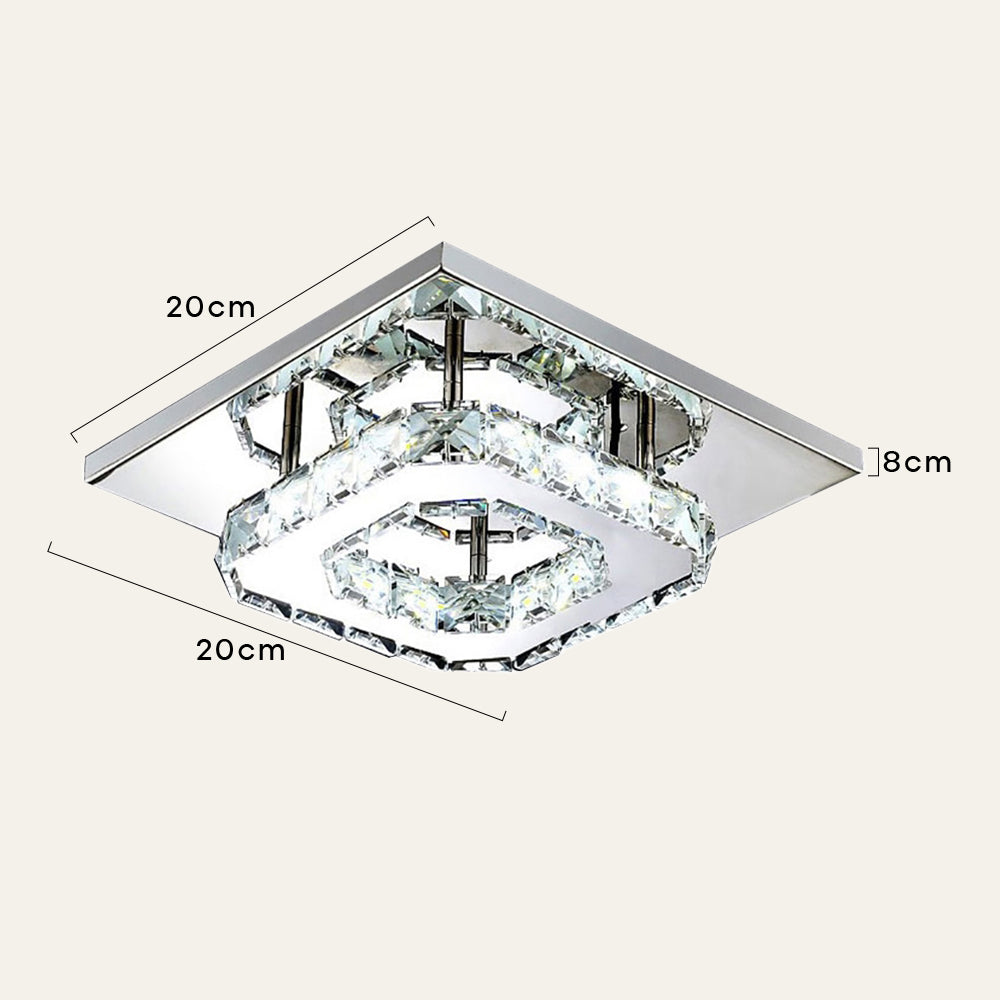 Luxury Crystal LED Ceiling Light Fixture
