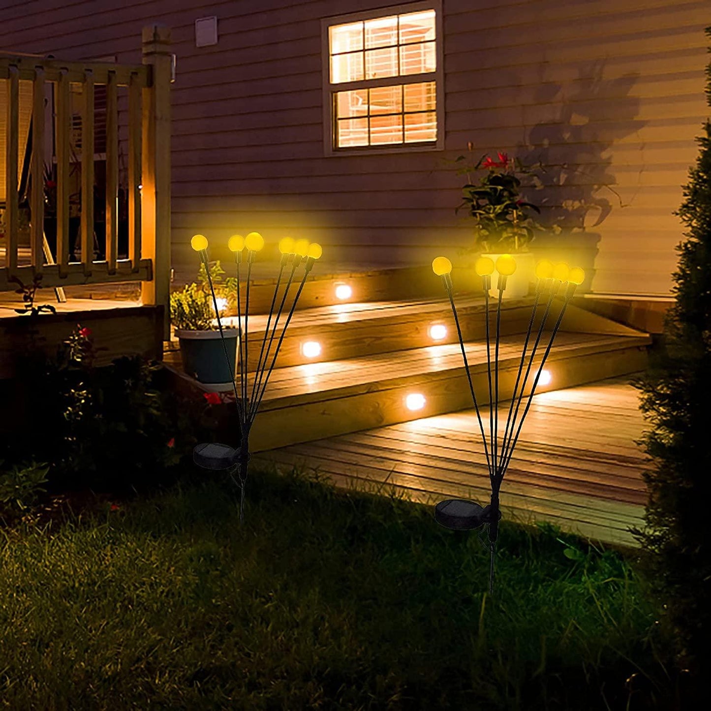 Fesara Solar String Lights (8 Pack) Outdoor Fairy Lights