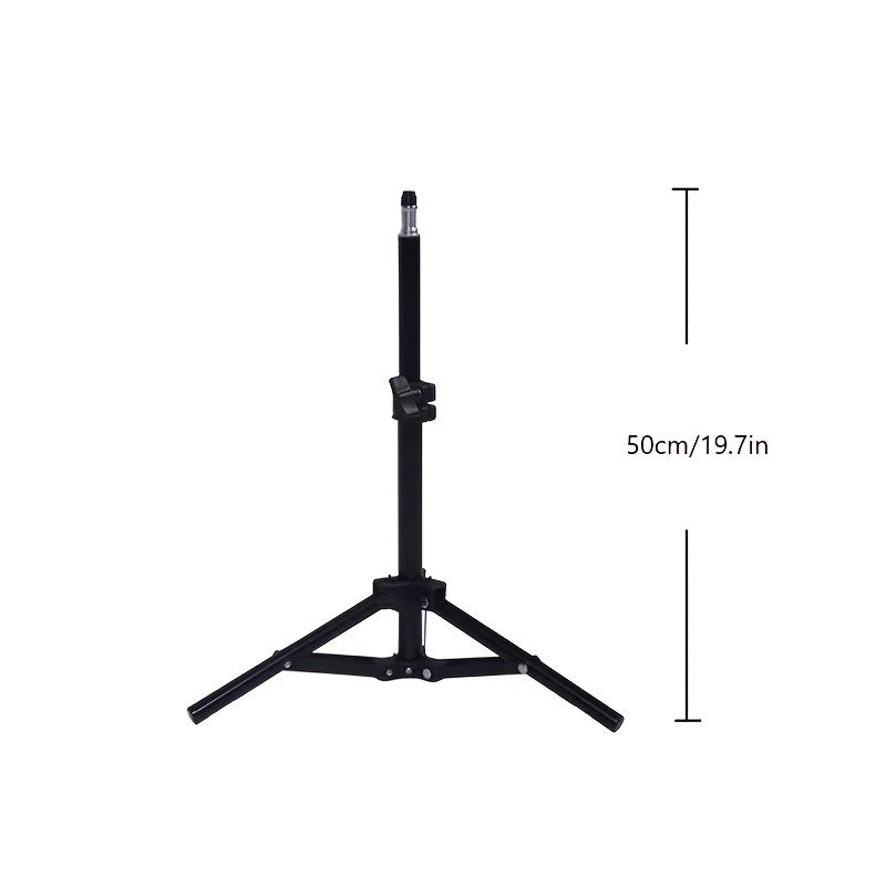10-Inch LED Ring Light with Adjustable Tripod and Phone Holder - Ideal for Makeup, Photography, and Vlogging-4