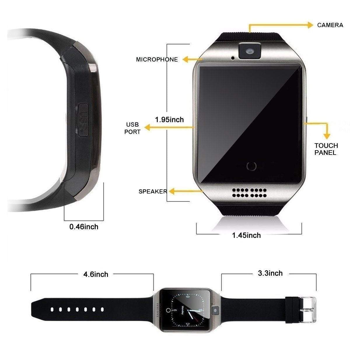 Smart Fitness Watch with Pedometer and Sleep Tracker