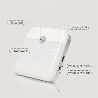 Smart USB Rechargeable Motion Night Lamp