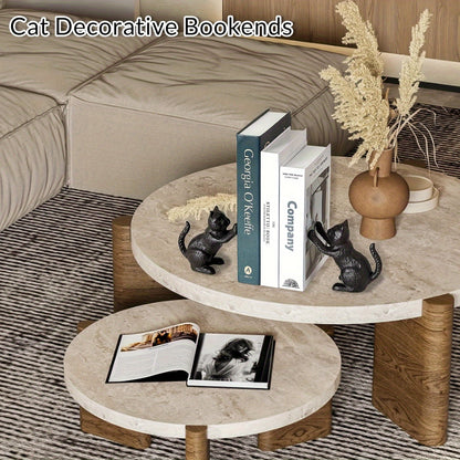 Rustic Cast Iron Bookends with Traditional Style