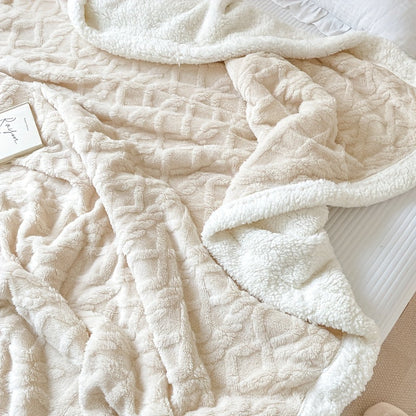 Cozy Soft Plush Throw Blanket for Home Decor