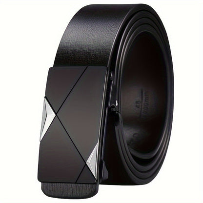 Premium Leather Belt for Men - Adjustable Brown Strap