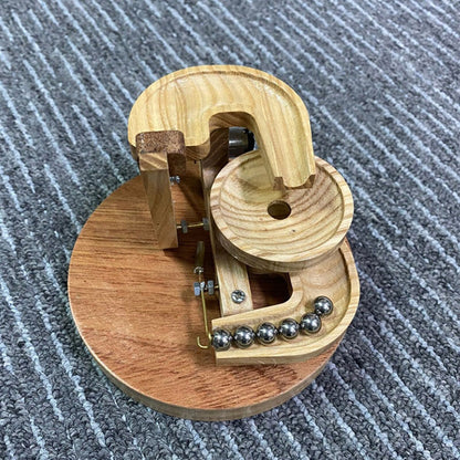 Kinetic Wood Marble Run Toy