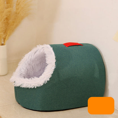 Fesara Plush Pet Hideaway Bed