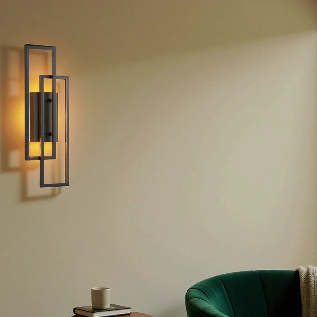 Sleek Contemporary LED Wall Lamp – Rectangle Shape with Dimmer