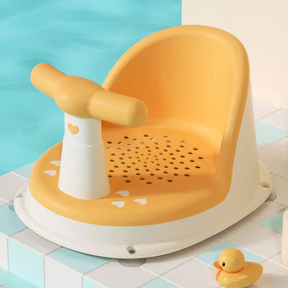 Safe Adjustable Baby Bath Chair with Grip Handle