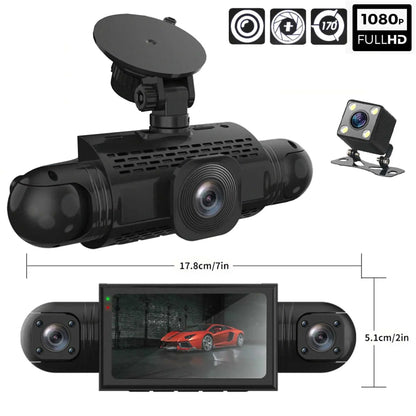 HD Car Dashboard Camera with Night Vision & Parking Mode