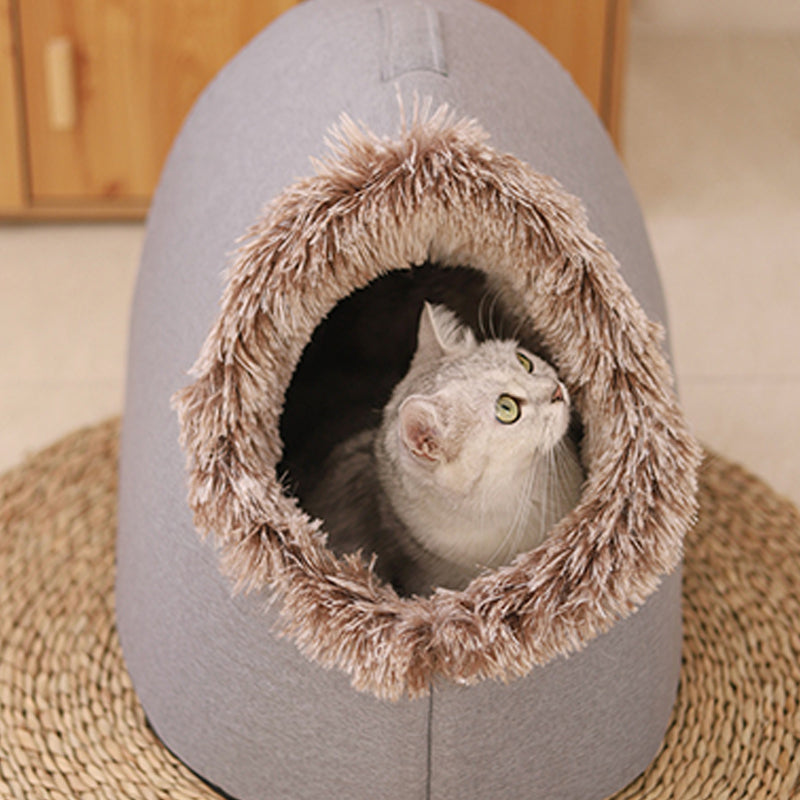 Fesara Plush Pet Hideaway Bed