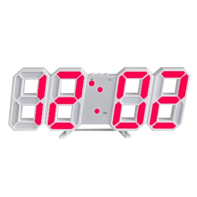 Stylish 3D LED Wall Clock with Dimmer