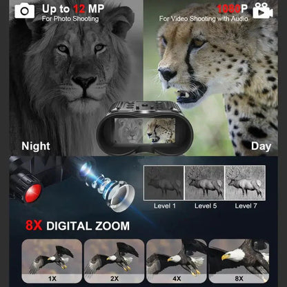 3D Night Vision IR Binoculars - Night Vision Binoculars - Wild Eye Vision