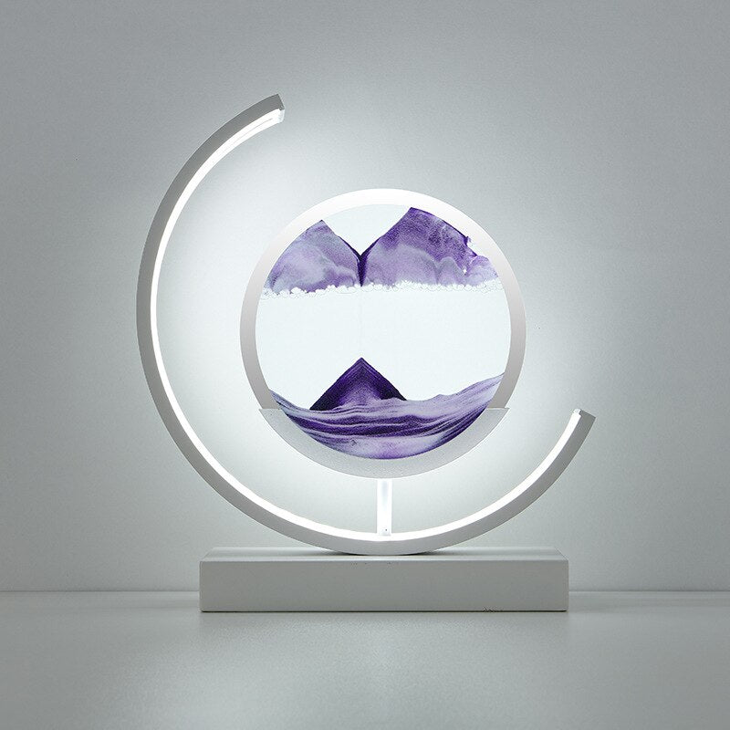 Stunning 3D Shell Glass Table Lamp - Ocean Blue