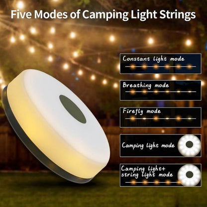Portable LED Camp Light with USB Recharge and Magnet Base