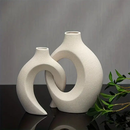 Simple White Ceramic Vase