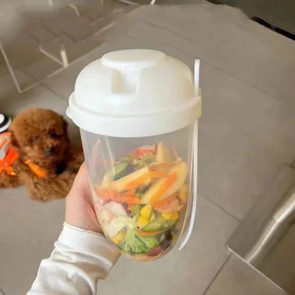 Portable Salad Container Bowl