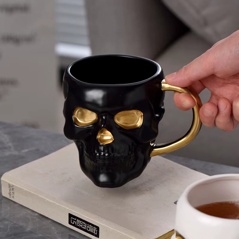 Haunted House Skull Coffee Mug