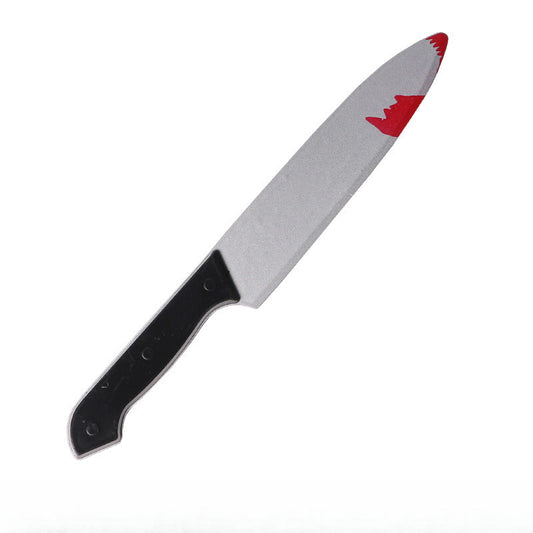 Scary Fake Blood Knife - Realistic Joke Prop - Fesara