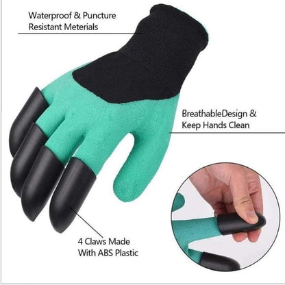Gardening Gloves with Built-in Claw Tools