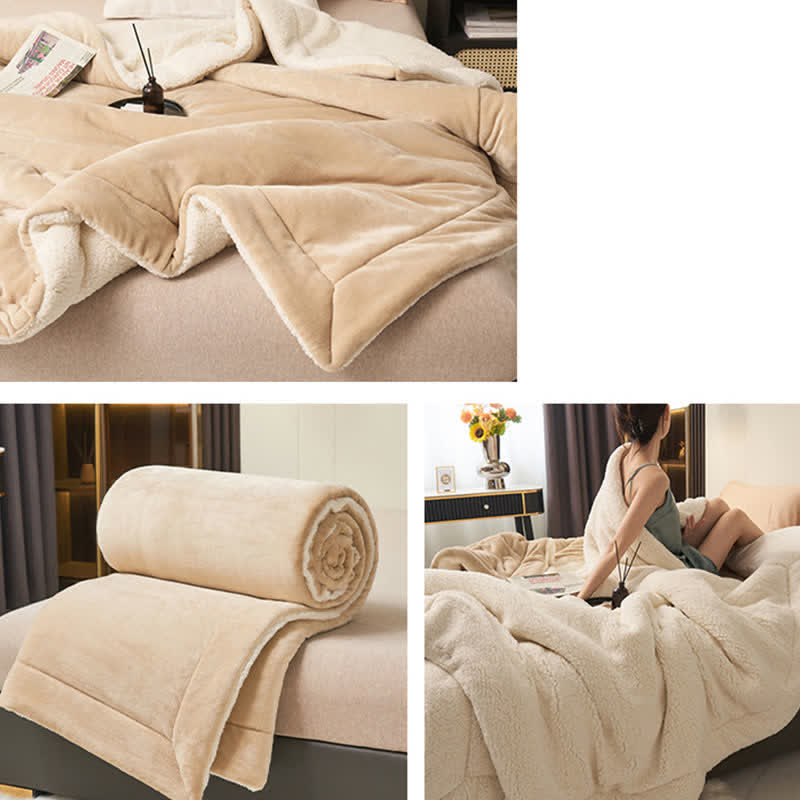 Plush Double Sided Velvet Throw Blanket
