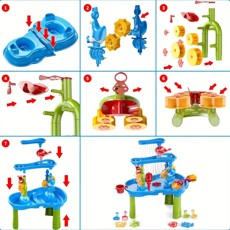 Kids Water Play Table with Sand and Storage