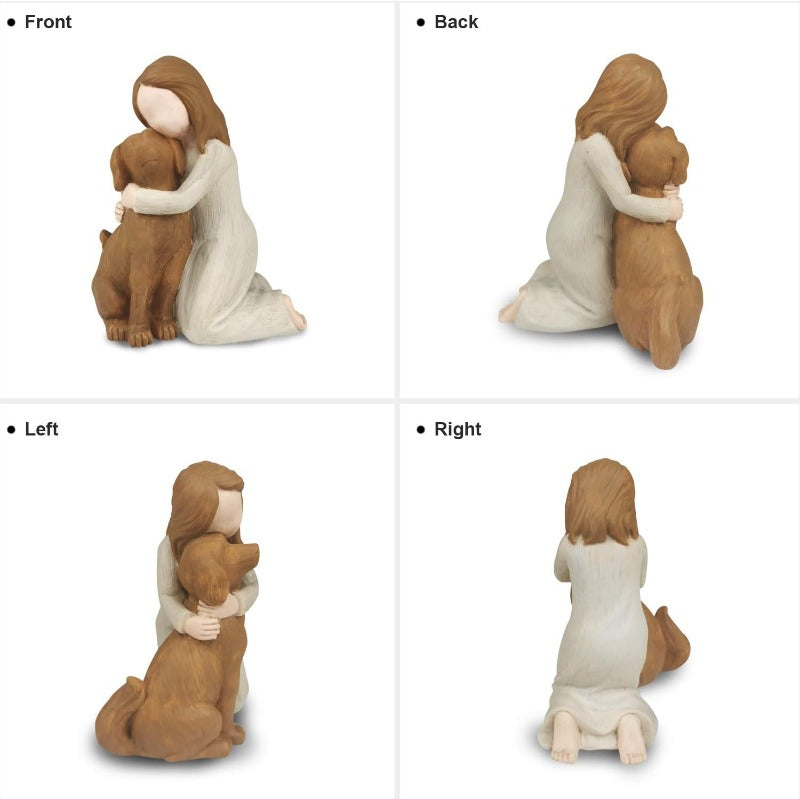 Adorable Dog Angel Decor Figurines