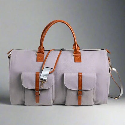 Premium Leather Duffel Bag Carry On Travel Bag