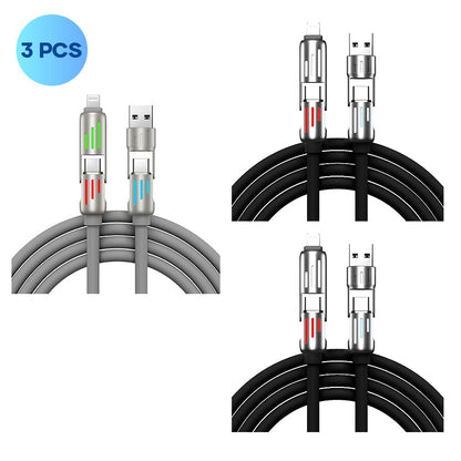 Fast 4-in-1 USB C Power Cable Charger