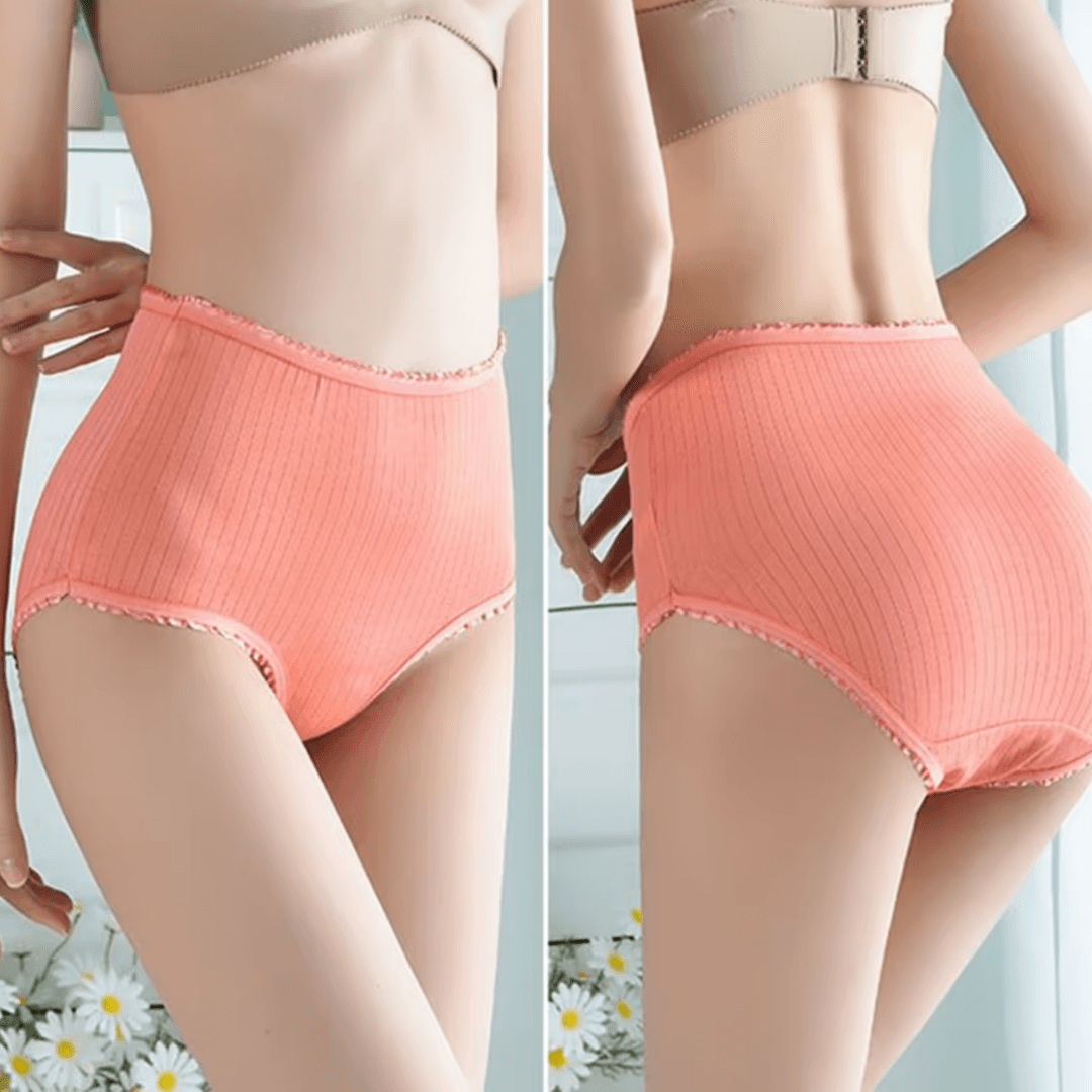 Leak-Free Women's Underwear Set of 3 – Lightweight, Absorbent, Stylish Comfort in Multiple Sizes-4