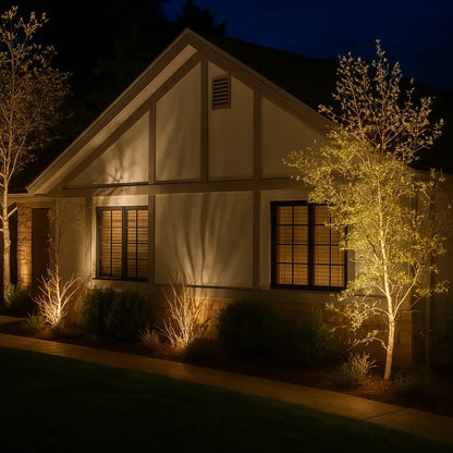 Bright Solar Powered Yard Spotlight Waterproof Outdoor Lamp
