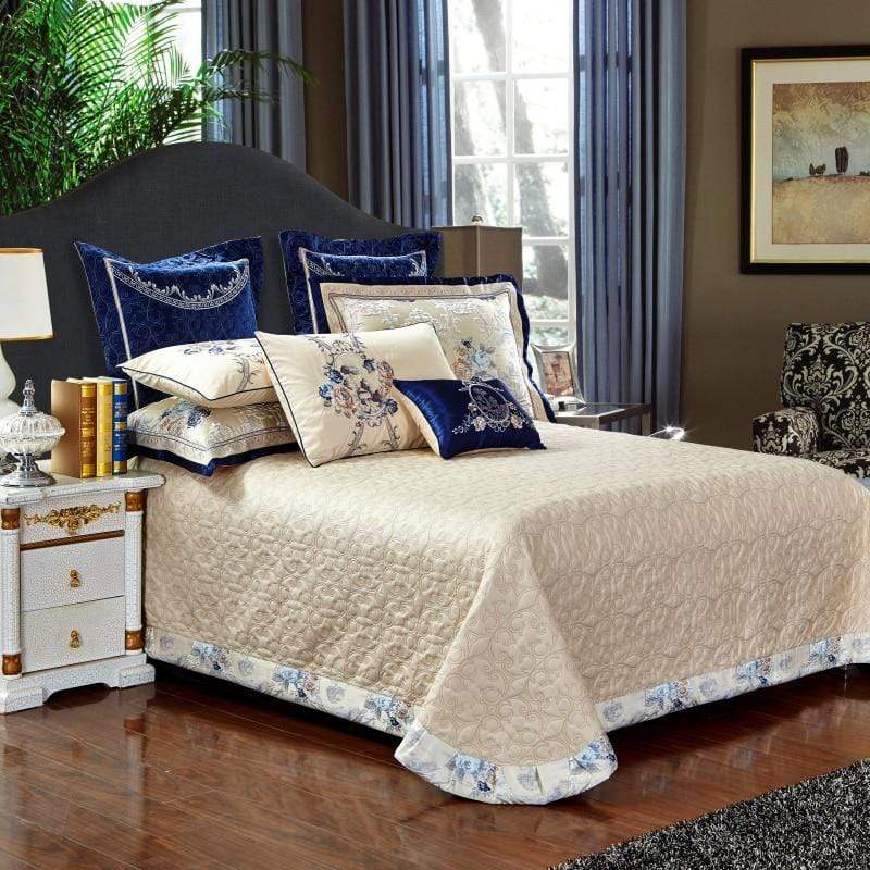 Luxury Cotton Silk Bedding with Elegant Designs