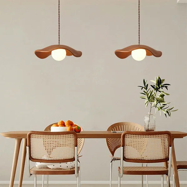 Elegant Natural Leaf Hanging Lamp