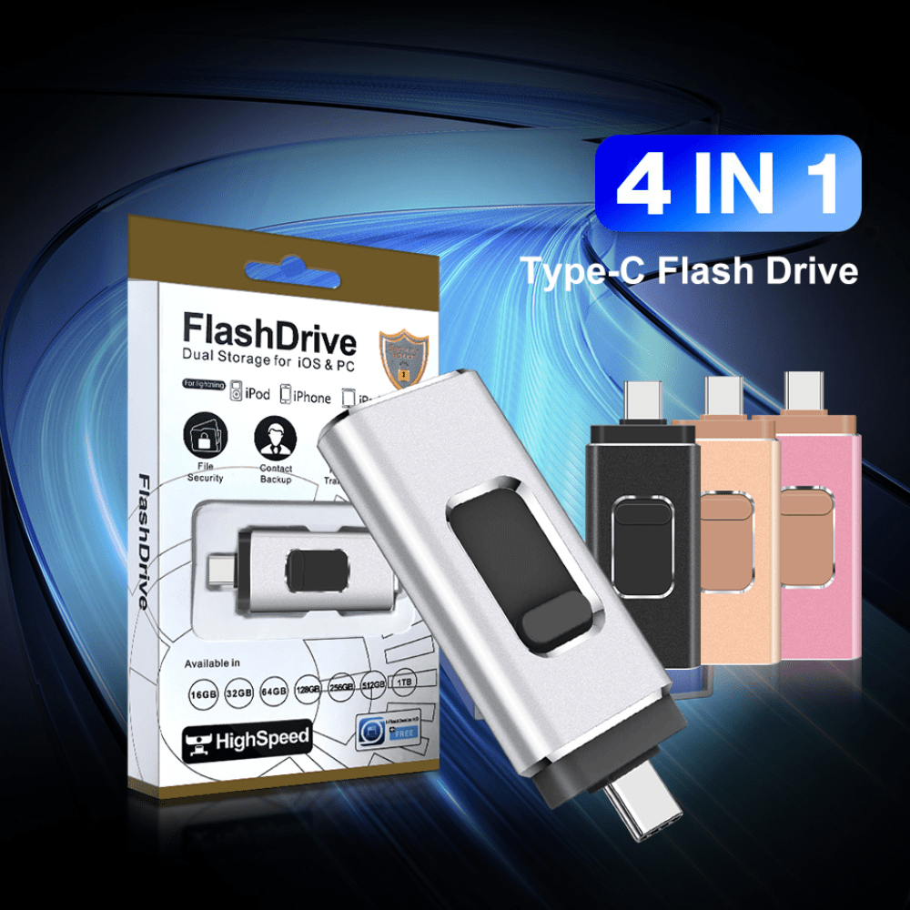 Portable 4-in-1 USB Memory Stick - Fesara