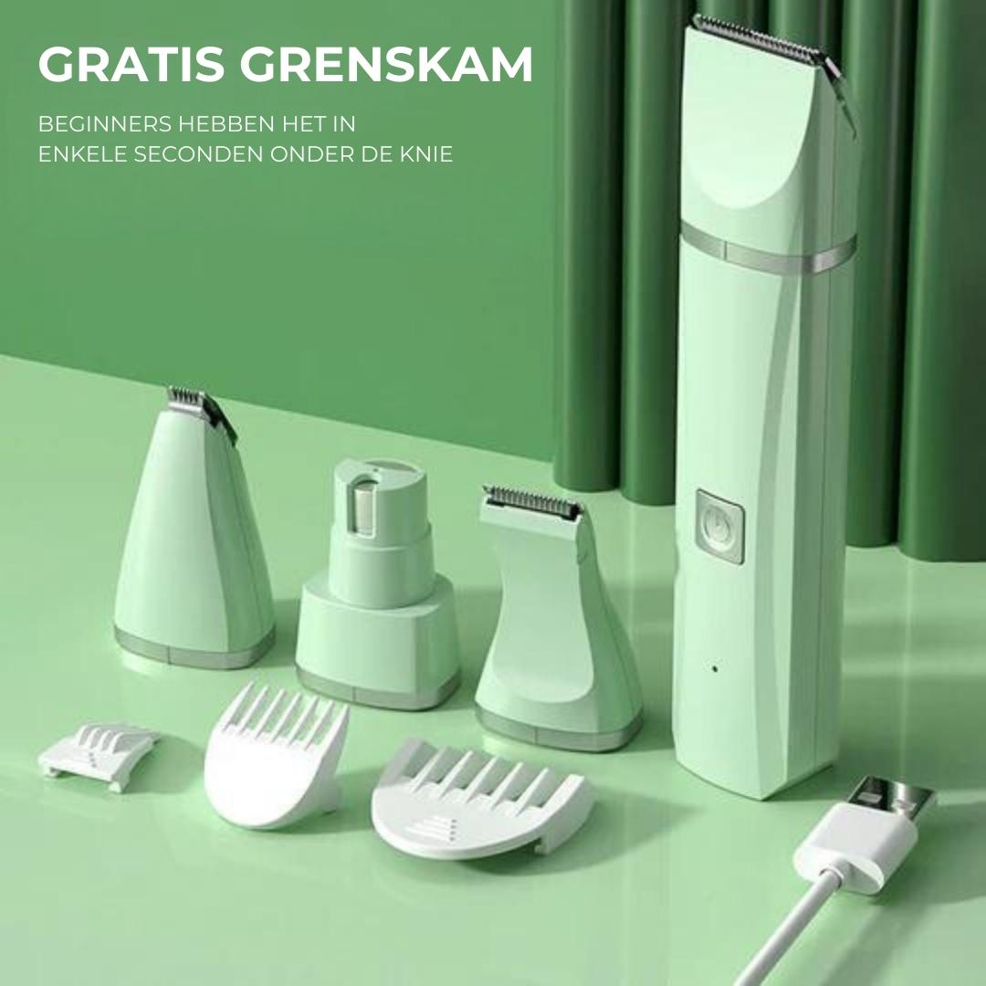 Pet Grooming Kit 4-in-1, Quiet and Rechargeable Trimmer