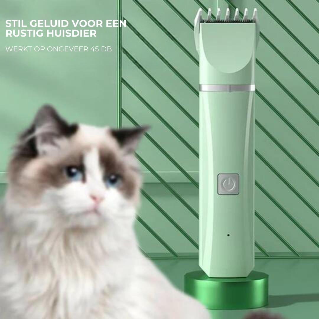 Pet Grooming Kit 4-in-1, Quiet and Rechargeable Trimmer