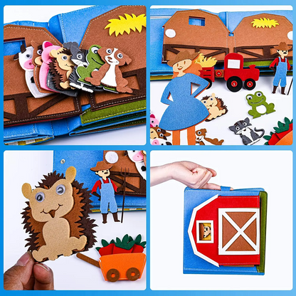 Interactive Learning Felt Book for Kids