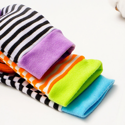 Colorful Baby Rattle Toy and Cute Socks Set
