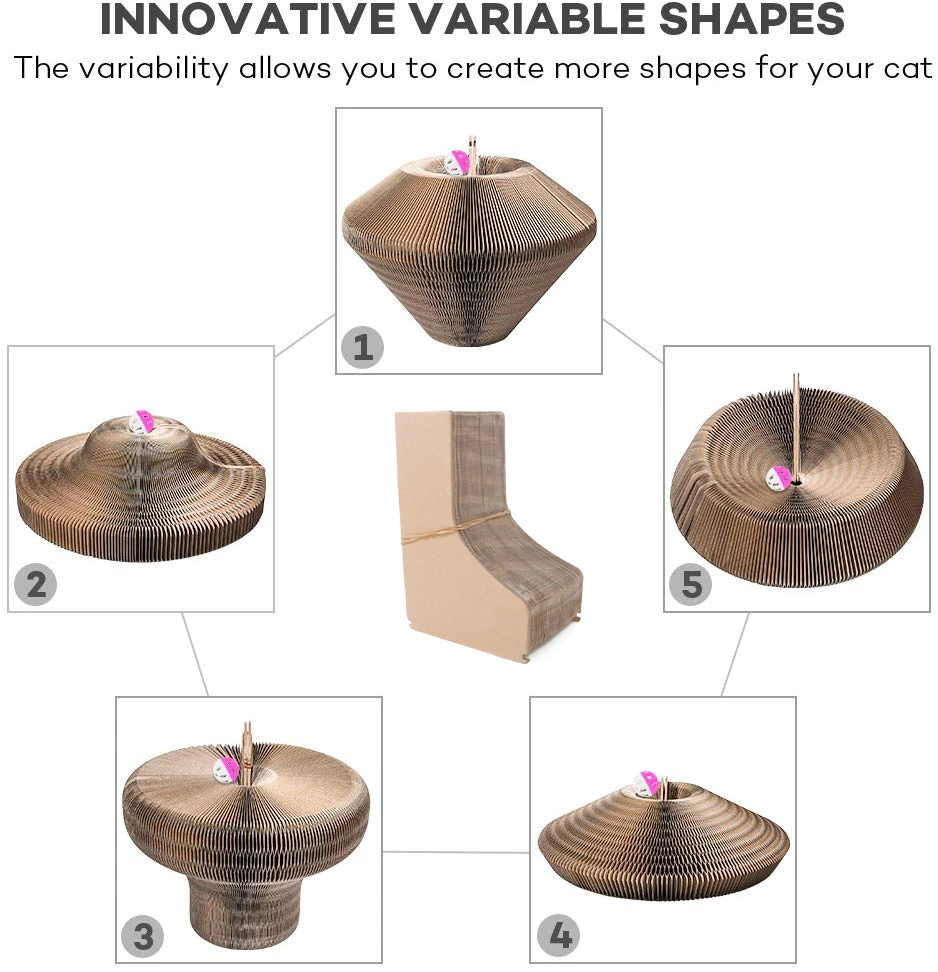 Fesara | Collapsible Cat Scratcher Bed