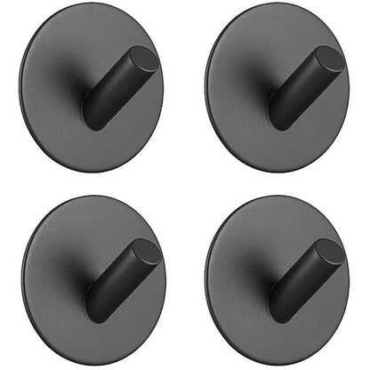 4-Pack: Strong Rust-Resistant Stainless Steel Wall Hooks