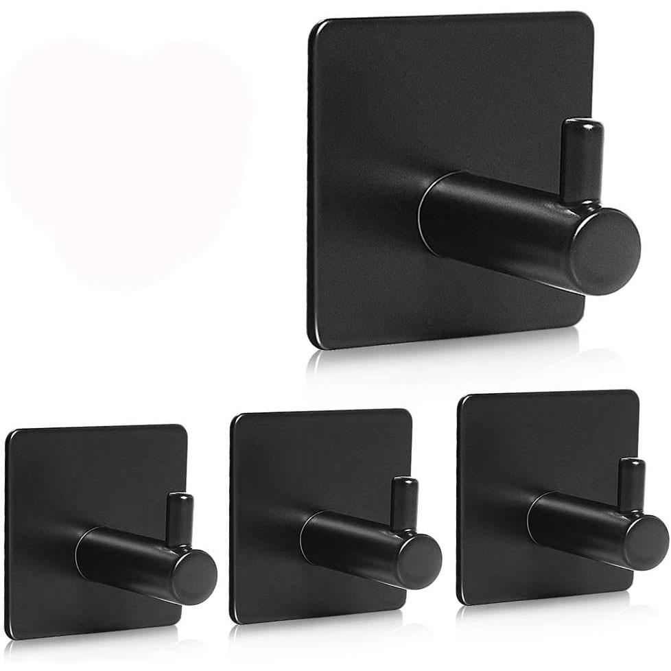 4-Pack: Strong Rust-Resistant Stainless Steel Wall Hooks - Fesara
