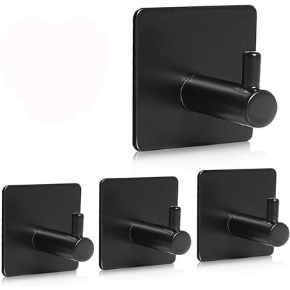 4-Pack: Strong Rust-Resistant Stainless Steel Wall Hooks - Fesara