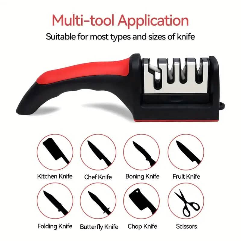 Premium 4 Stage Sharpener for Kitchen Knives