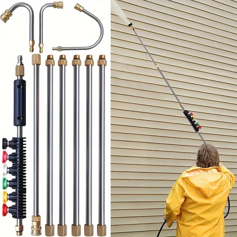 Heavy Duty 4000 PSI Extendable Pressure Washer Wand Set - Fesara
