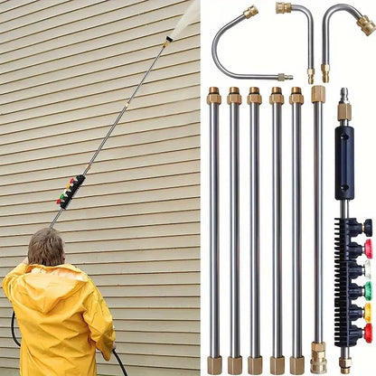 Heavy Duty 4000PSI Extendable Pressure Washer Cleaning Kit - Fesara