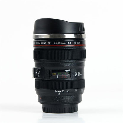 Premium Lens Shaped 400ml Travel Coffee Mug