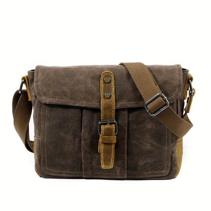 Vintage Style Canvas Crossbody Bag - Fesara