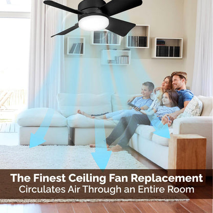 Compact 2-in-1 Ceiling Fan and Light Kit