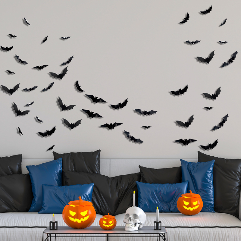 Spooky 3D Bat LED Wall Lamp