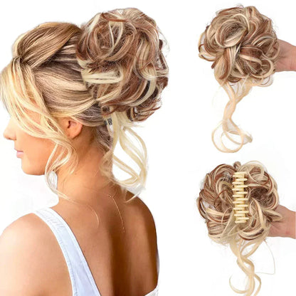 Fesara | Bouncy Bun Hair Extension - Easy Clip in Hairpiece